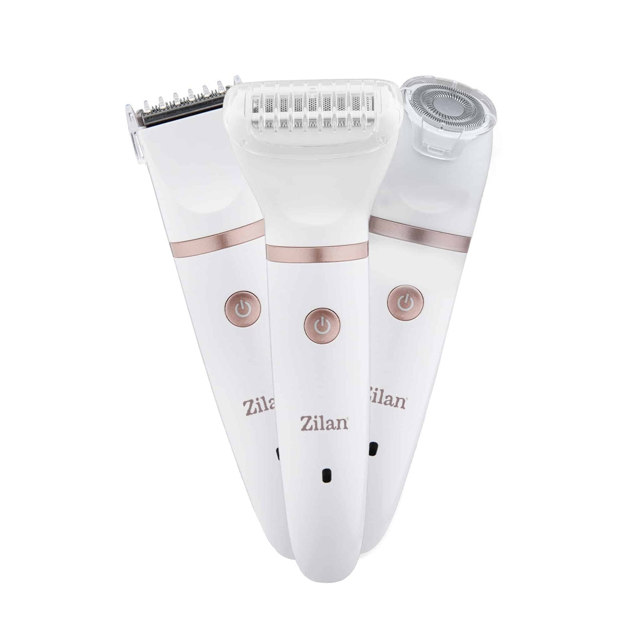Epilator electric profesional 3 in 1 cu incarcare USB, alb