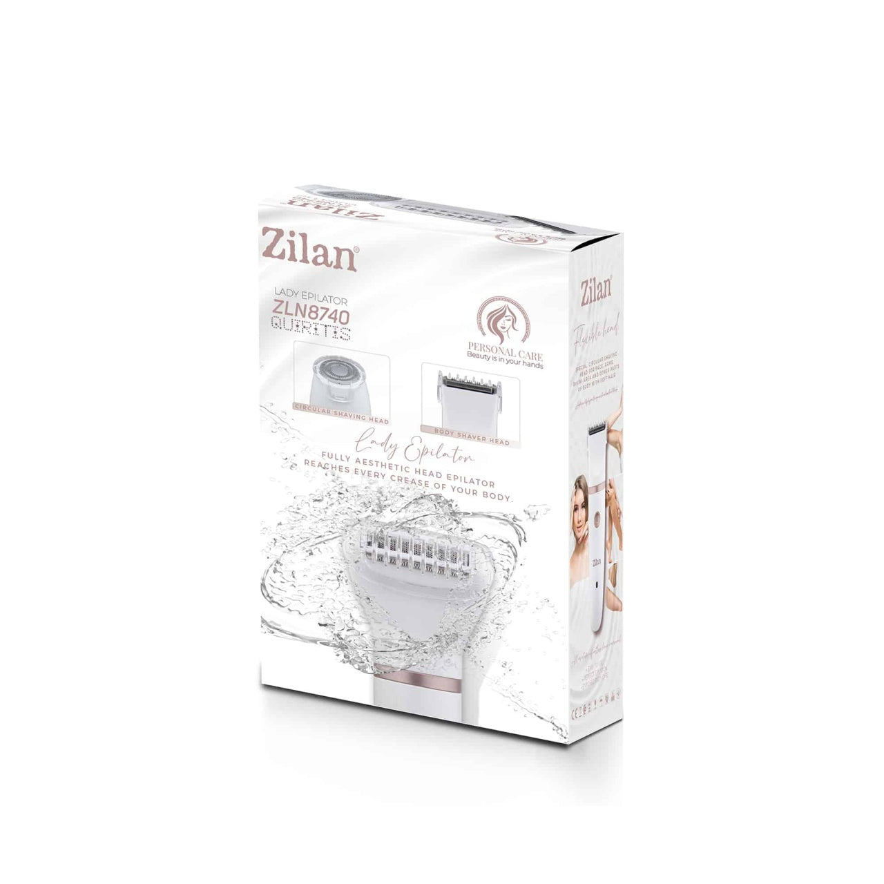 Epilator electric profesional 3 in 1 cu incarcare USB, alb
