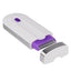Epilator portabil, pentru fata si corp, incarcare USB, cu acumulator, alb/mov