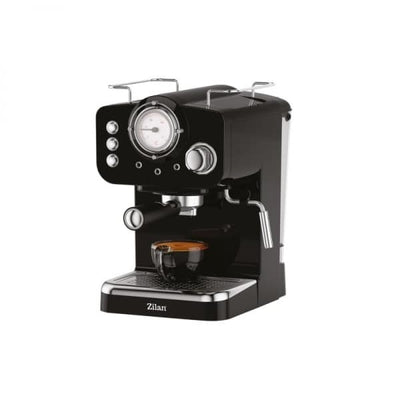 Espressor manual 1100W, capacitate 1.25L, 15 Bar, negru