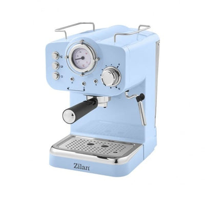 Espressor manual 1100W, capacitate 1.25L, presiune 15 Bar, albastru
