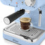 Espressor manual 1100W, capacitate 1.25L, presiune 15 Bar, albastru