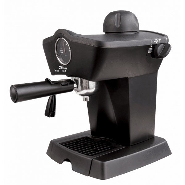 Espressor manual 800W cu capacitate 240ml si indicator temperatura, negru