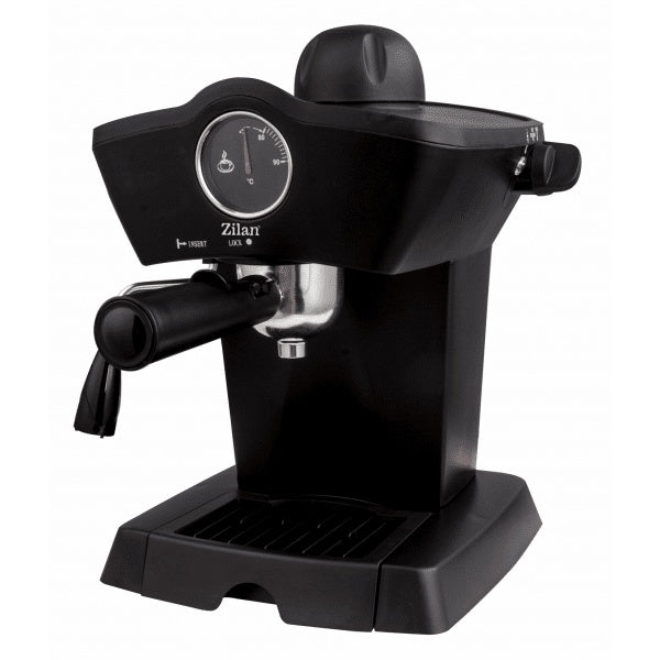 Espressor manual 800W cu capacitate 240ml si indicator temperatura, negru
