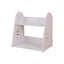 Etajera de birou, de dimensiuni mici, cu 2 compartimente, din MDF, usor de asamblat, alb