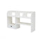 Etajera de birou, dimensiuni 55x14x34cm, cu 6 compartimente si 1 sertar, din MDF, usor de asamblat, alb