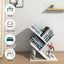 Etajera pentru carti, dimensiuni 40x16x30cm, cu 4 compartimente, din MDF, usor de asamblat, alb
