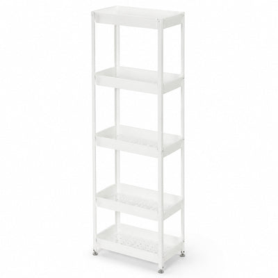 Etajeră Verticală pentru Plante cu 5 Niveluri, Alb – imagine principală