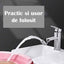 Extensie robinet cu filtrare, pivotant cu cot, cu doua moduri de stropire, rotire 720 de grade, argintiu