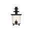 Fantana de ciocolata, capacitate 200ml, putere 30W, cu 10 betisoare pentru servire, sistem anti-alunecare, diametru 15 cm, alb