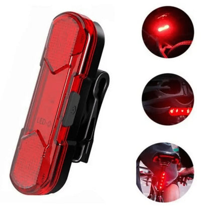 Far cu stop bicicleta, incarcare USB, lumina frontala si spate integrate