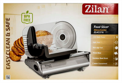 Feliator electric inox 150W, lama 19 cm, grosime feliere reglabila 0-15 mm