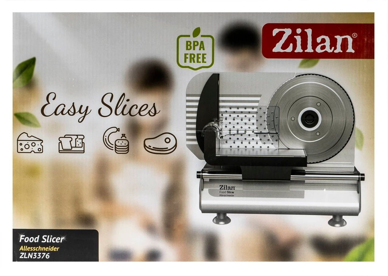Feliator electric inox 150W, lama 19 cm, grosime feliere reglabila 0-15 mm