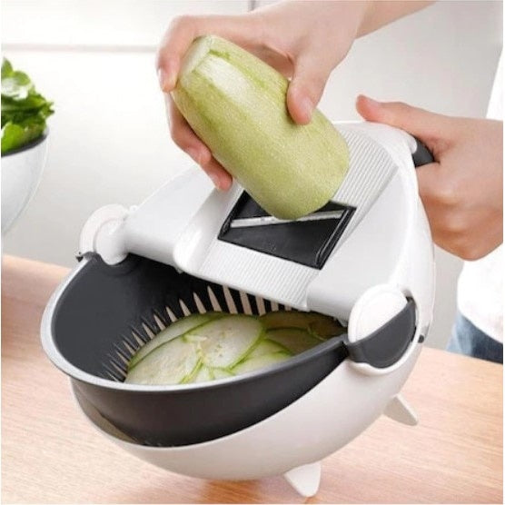 Feliator multifunctional FOXMAG24 cu strecuratoare si decojitor, pentru legume/fructe
