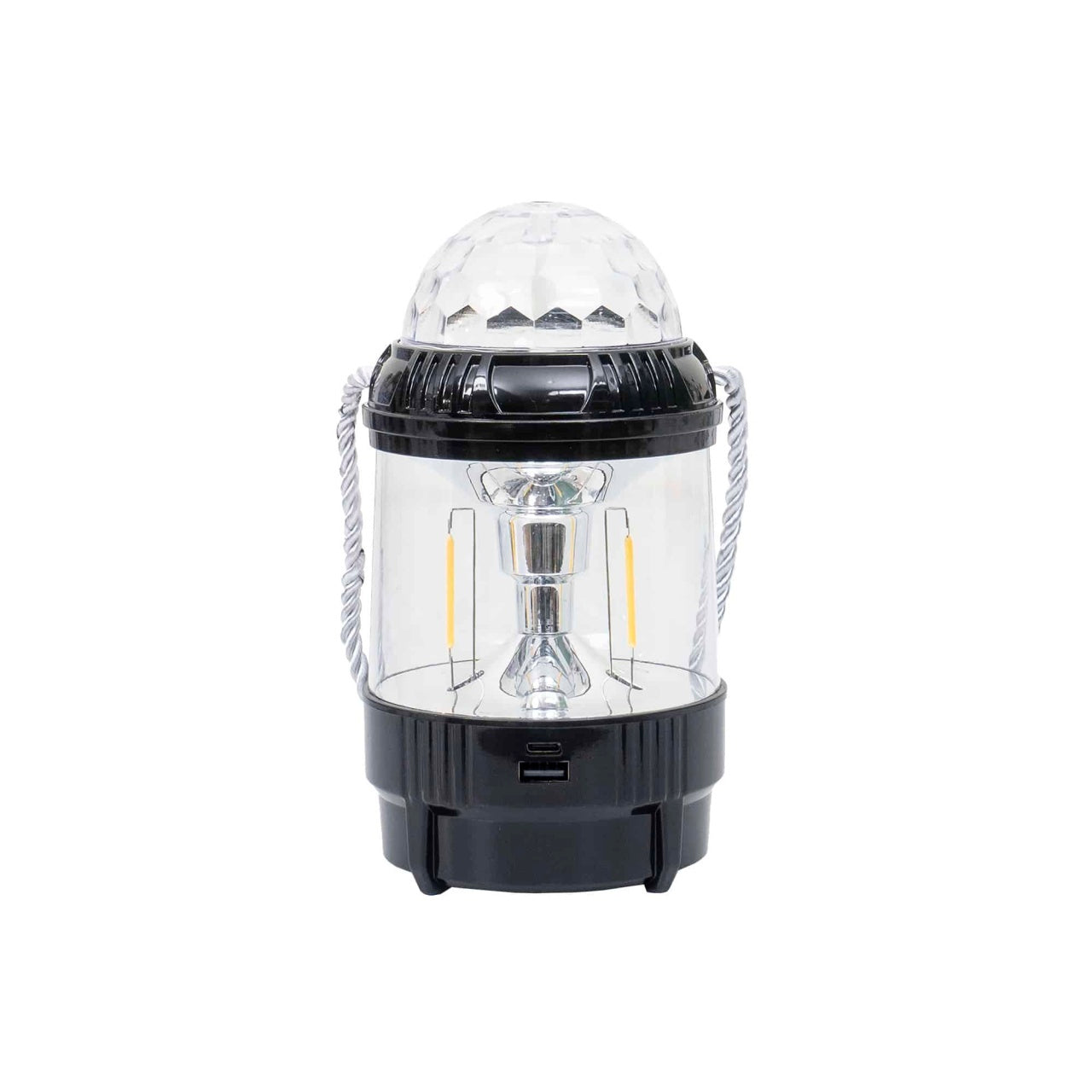 Felinar LED 20W cu 2 moduri de intensitate, negru, cu dimmer si baterii AA