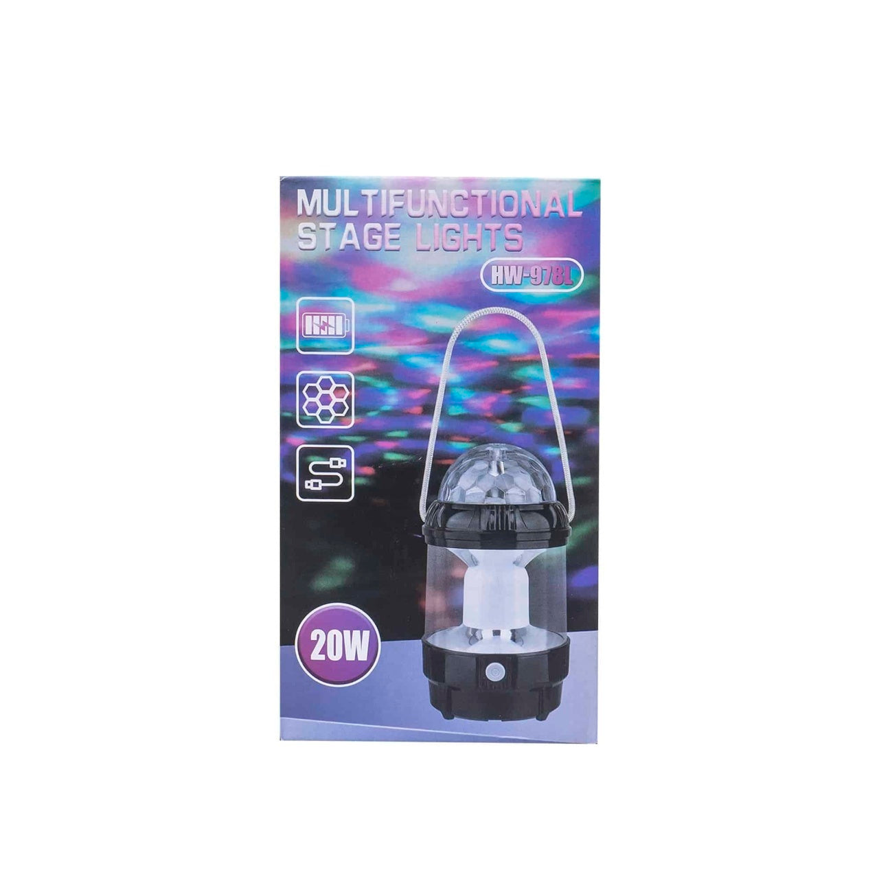 Felinar LED 20W cu 2 moduri de luminozitate, negru, rezistent la apa IP44