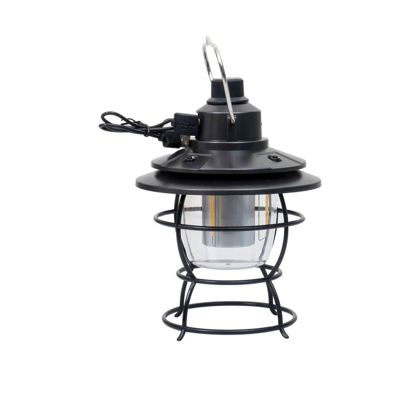 Felinar LED cu 3 moduri de intensitate, incarcare USB, negru
