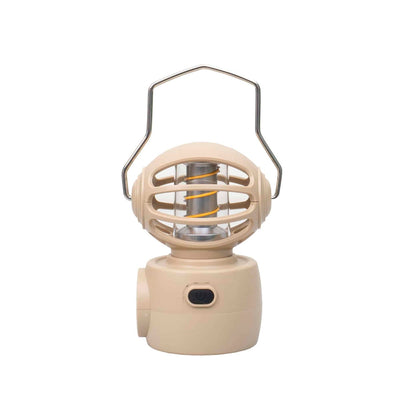 Felinar model robotel cu 4 moduri intensitate lumina, USB, putere 30W, crem