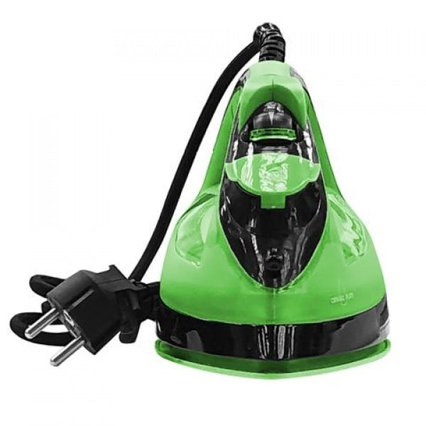 Fier de calcat cu talpa ceramica, 2200W, aburi si uscat, auto-curatare, verde