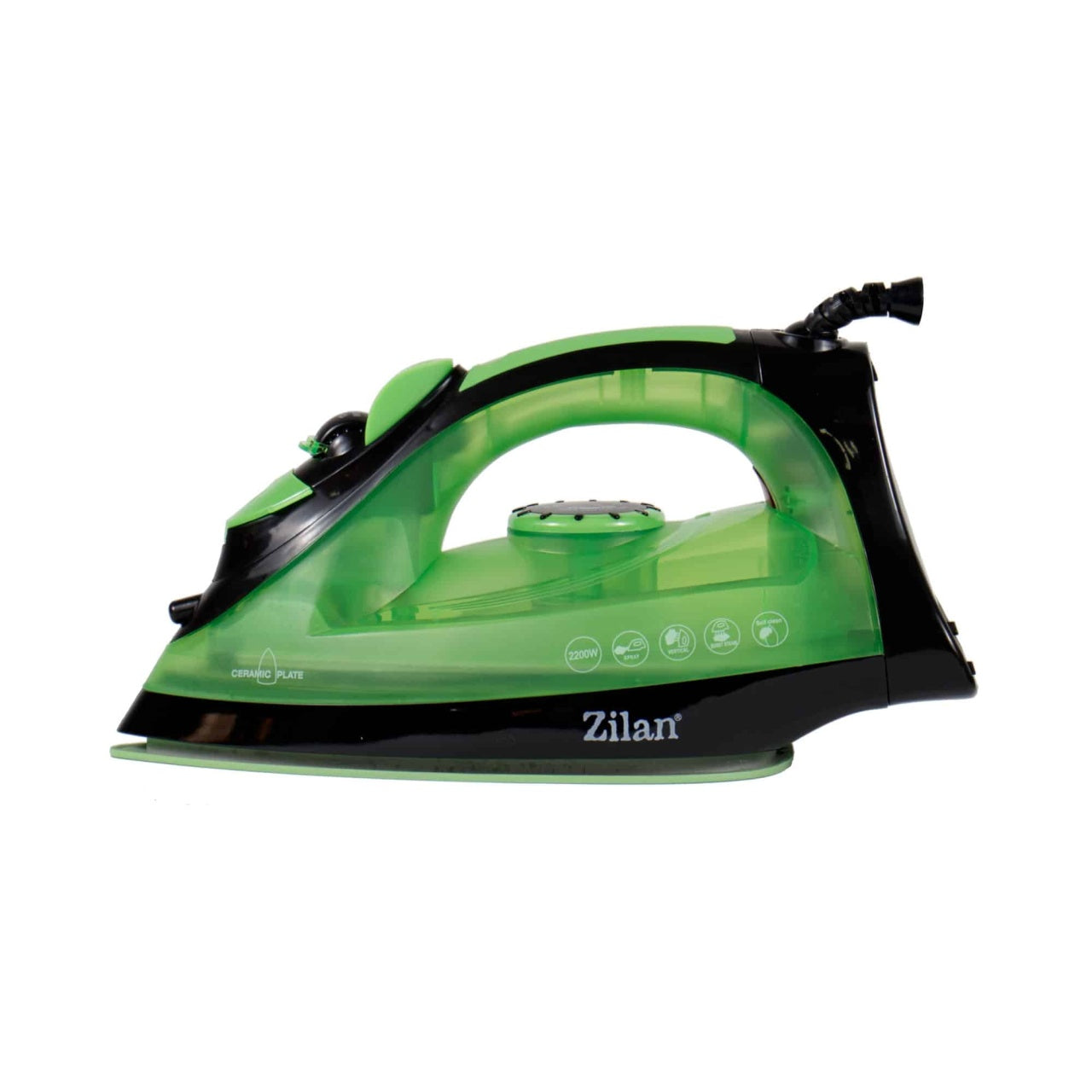 Fier de calcat cu talpa ceramica, 2200W, calcare cu aburi si autocuratare