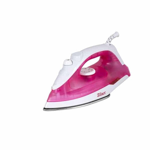 Fier de calcat cu talpa inox, 1600W, rezervor 180ml, alb/roz