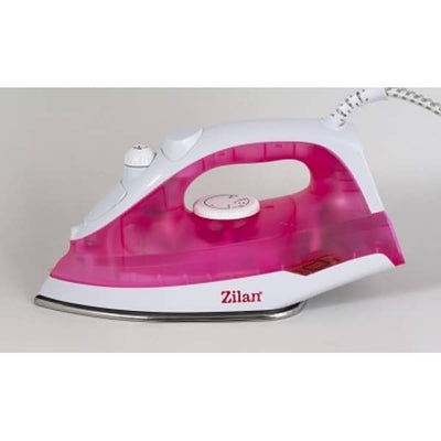Fier de calcat cu talpa inox, 1600W, rezervor 180ml, alb/roz