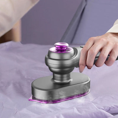 Fier de calcat portabil, calcat uscat si cu abur, maner rotativ 360°, rezervor de apa cu capacitate mare, compact si usor de folosit, mov