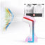 Fier de calcat vertical, electirc, cu rezervor de apa de 130ml, portabil, putere 1200W, cu doua capete- plat si perie, alb