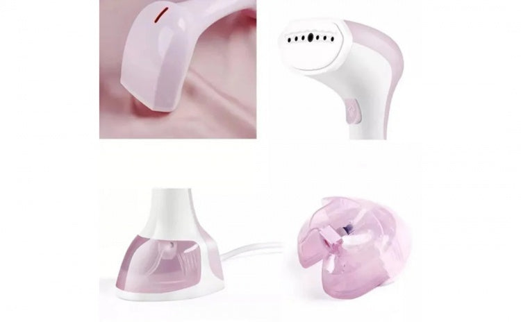 Fier de calcat vertical, electirc, cu rezervor de apa de 130ml, portabil, putere 1200W, cu doua capete- plat si perie, alb