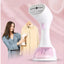Fier de calcat vertical, electirc, cu rezervor de apa de 130ml, portabil, putere 1200W, cu doua capete- plat si perie, alb
