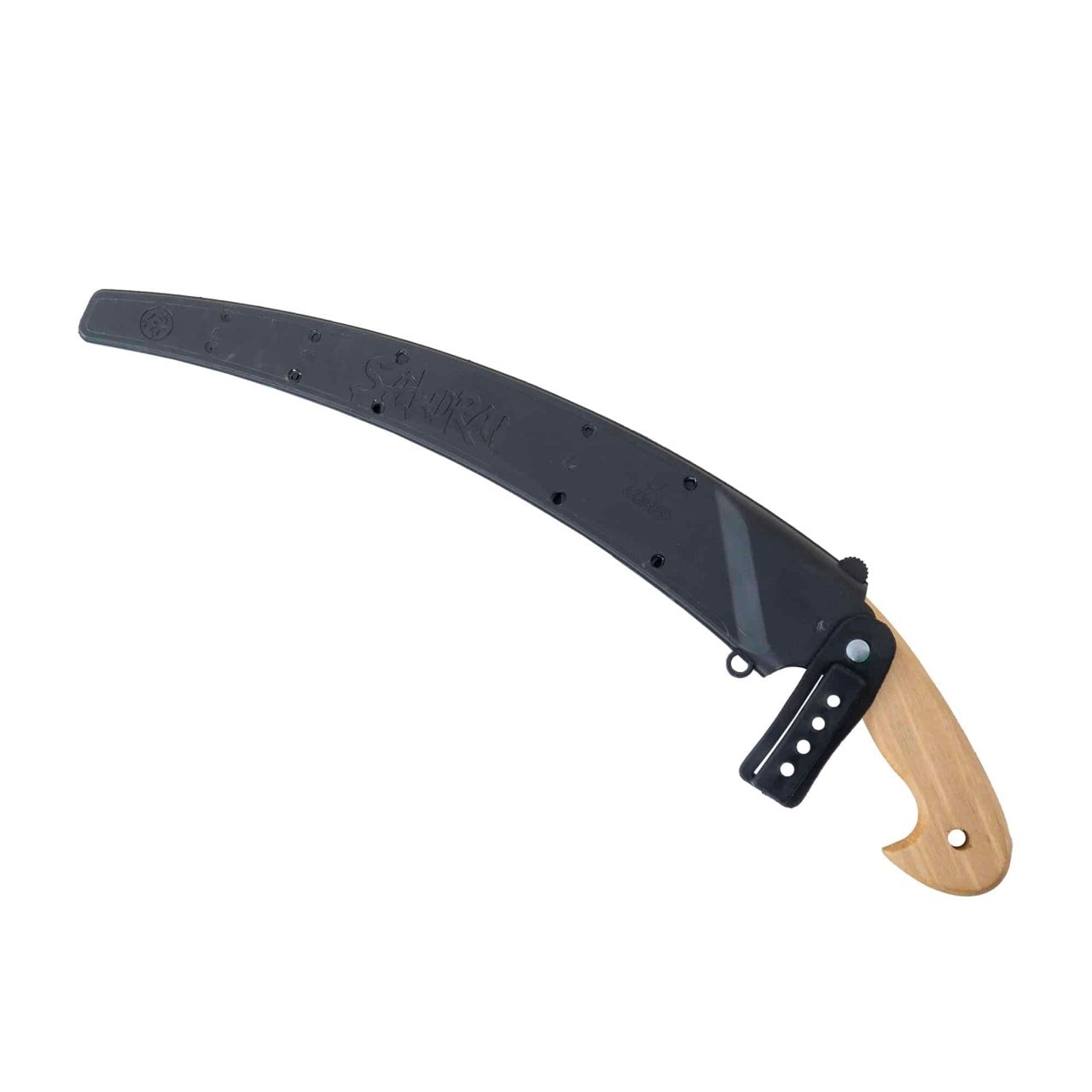 Fierastrau de mana pentru pomi cu lama 35cm si maner din lemn, cu teaca