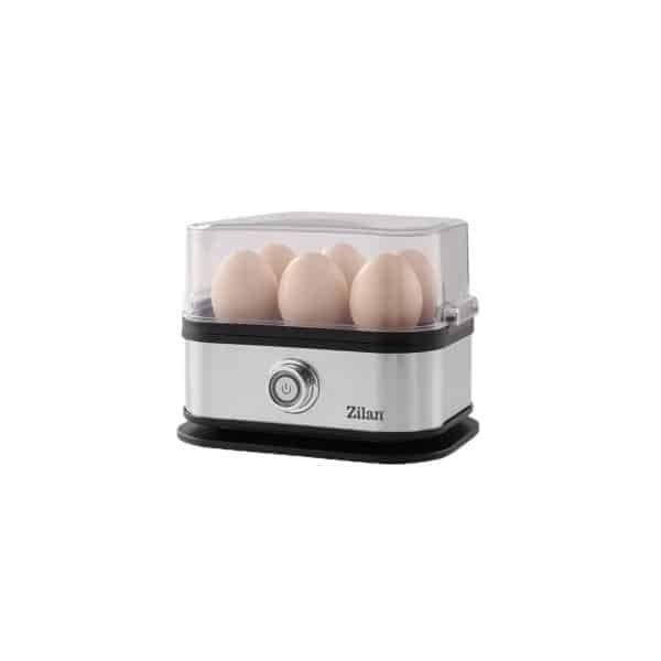 Fierbator de oua inox cu capacitate 6 oua, oprire automata, indicator LED, 200W
