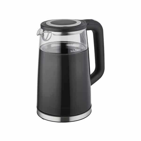 Fierbator electric 2200W, ecran digital, capacitate 1.7l, negru, temperatura reglabila
