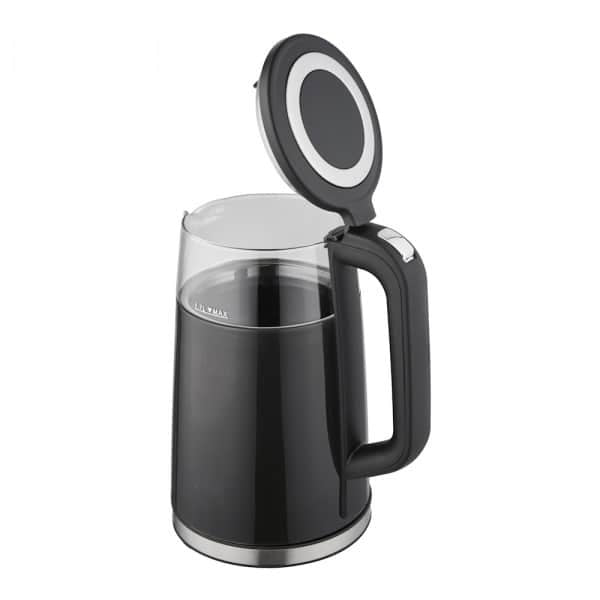 Fierbator electric 2200W, ecran digital, capacitate 1.7l, negru, temperatura reglabila