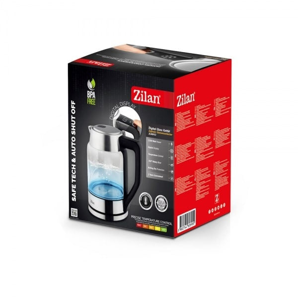 Fierbator electric digital 1.7L, putere 2200W, temperatura reglabila