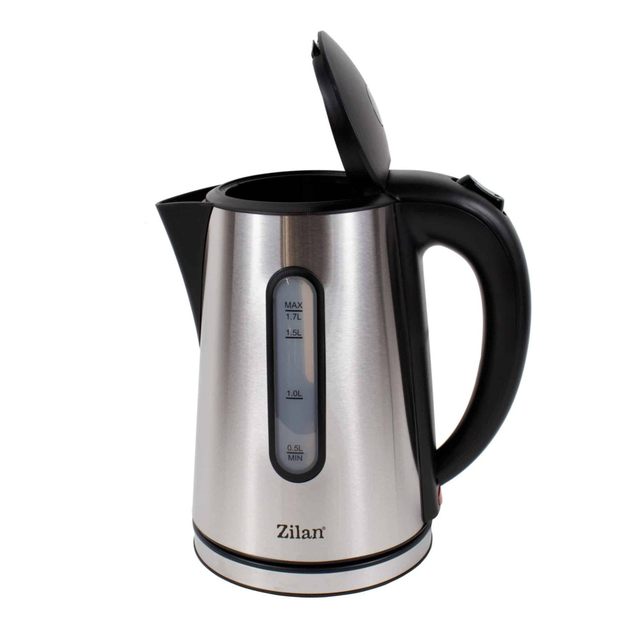 Fierbator electric inox 1.7 l, 2200 W, cu baza rotativa 360° si protectie supraincalzire