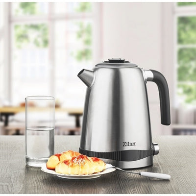 Fierbator electric inox digital 2200W, 7 trepte temperatura 40-100°C, functie mentinere apa calda