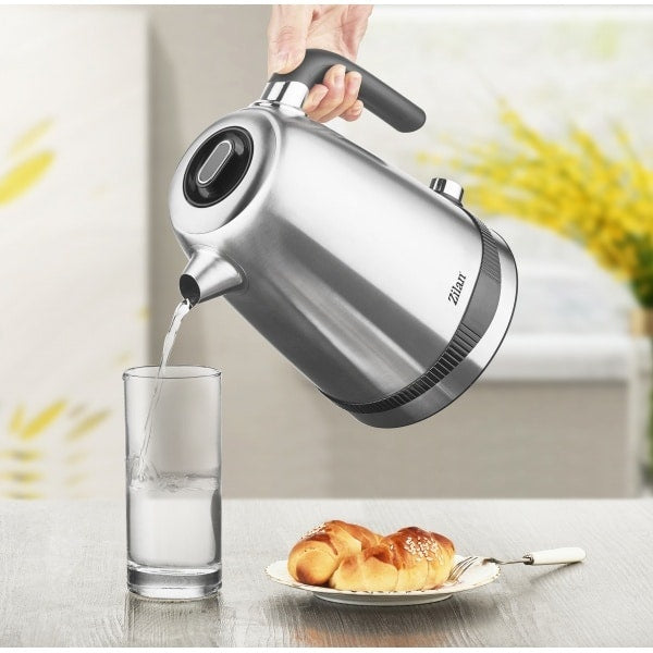 Fierbator electric inox digital 2200W, 7 trepte temperatura 40-100°C, functie mentinere apa calda