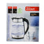 Fierbator electric sticla 1.7L 2200W cu iluminare LED si rotire 360°