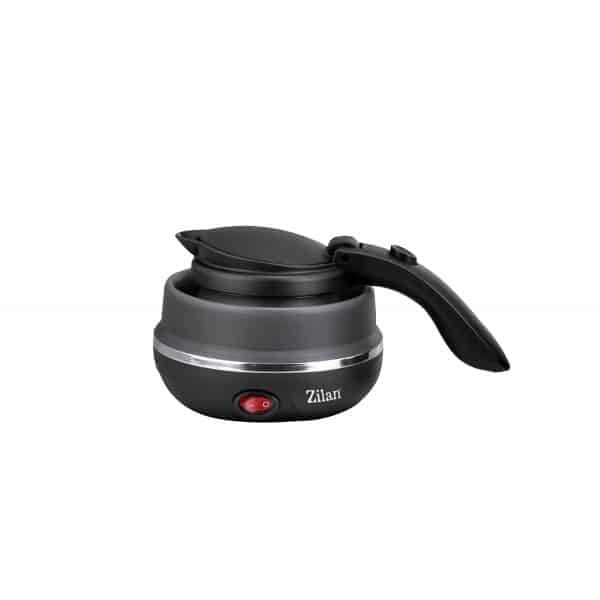 Fierbator pliabil pentru voiaj 0.5L, putere 750W, baza inox si carcasa silicon