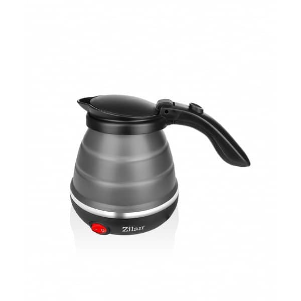 Fierbator pliabil pentru voiaj 0.5L, putere 750W, baza inox si carcasa silicon