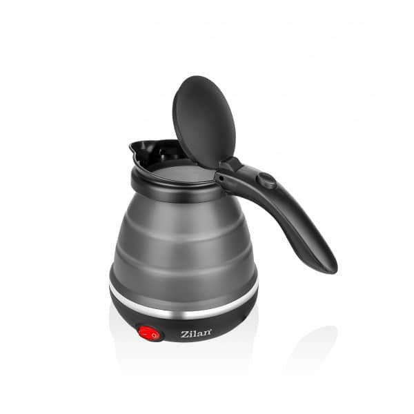 Fierbator pliabil pentru voiaj 0.5L, putere 750W, baza inox si carcasa silicon