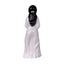 Figurina decorativa Alba ca zapada din ceramica, 51 cm inaltime