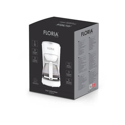 Filtru cafea 600W cu vas 1.2L, oprire automata, alb