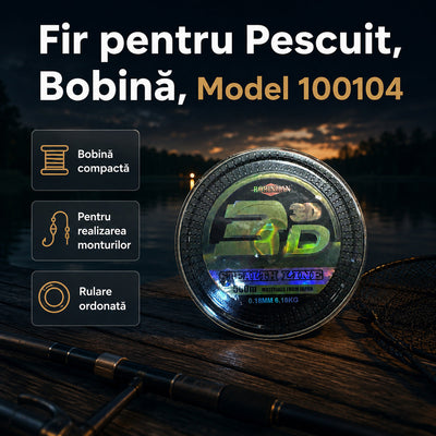 Fir pentru Pescuit, Bobină, Model 100104 – imagine principală promoțională