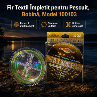 Fir Textil Împletit pentru Pescuit, Bobină, Model 100103 – imagine principală promoțională