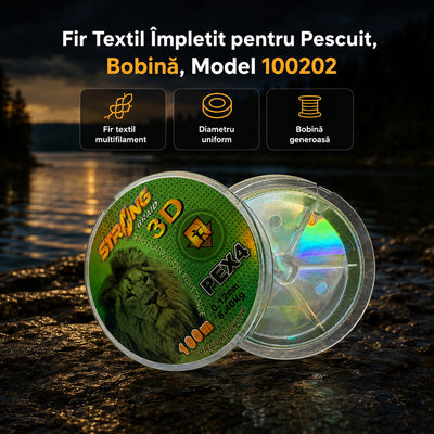 Fir Textil Împletit pentru Pescuit, Bobină, Model 100202 – imagine principală promoțională