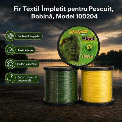 Fir Textil Împletit pentru Pescuit, Bobină, Model 100204 – imagine principală promoțională