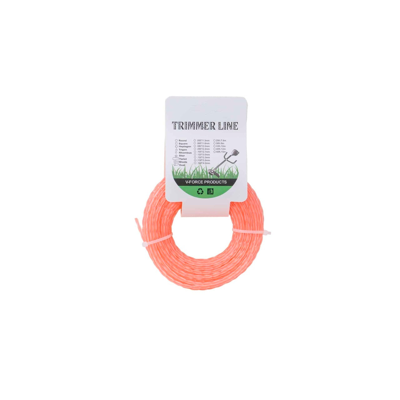 Fir trimmer 3mm x 15m pentru taiere iarba si vegetatie usoara, roz