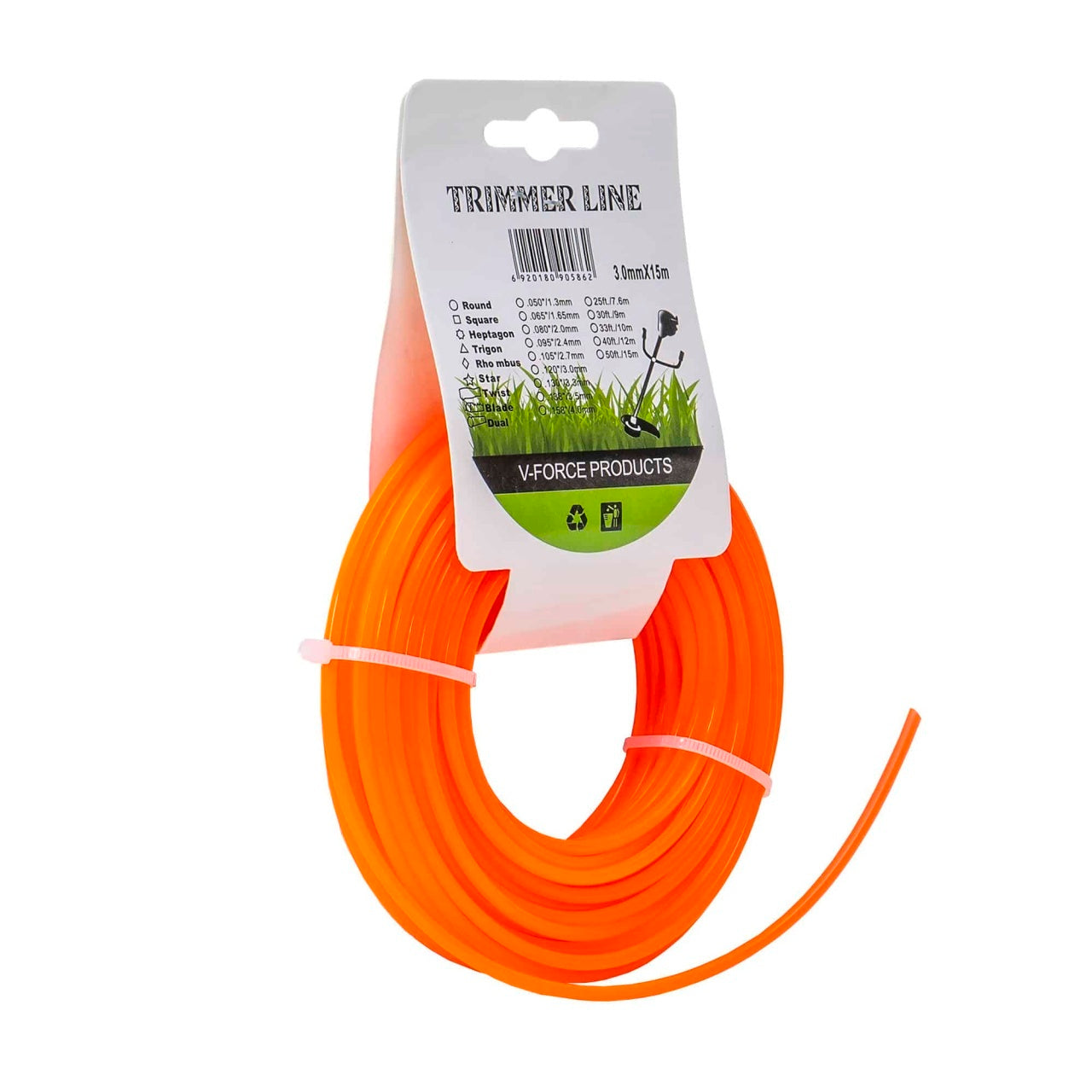 Fir trimmer 3mm x 15m pentru taiere iarba si vegetatie usoara